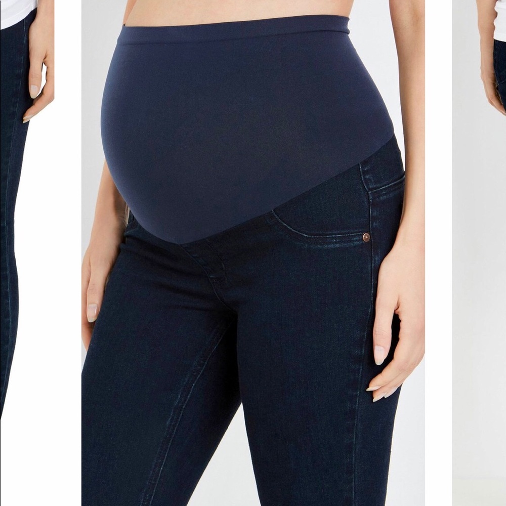 Indigo Blue Maternity Jeans Dark Wash